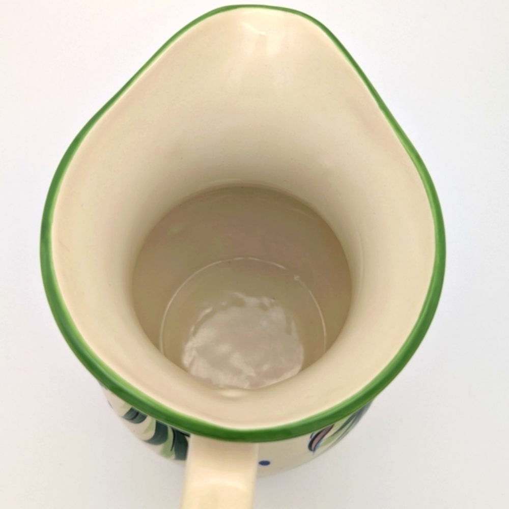 Vintage (2001) Gail Pittman Christmas Ceramic Pitcher - Picture 5 of 6